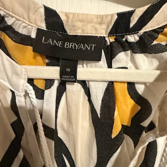 Lane Bryant White and Yellow Floral Blouse - Picture 3 of 7
